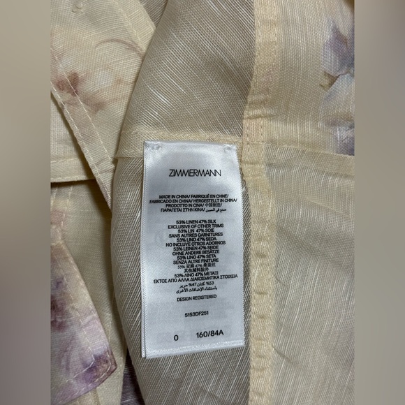 Zimmermann Hypnotic belted floral-print linen and silk-blend mini dress - Picture 9 of 12